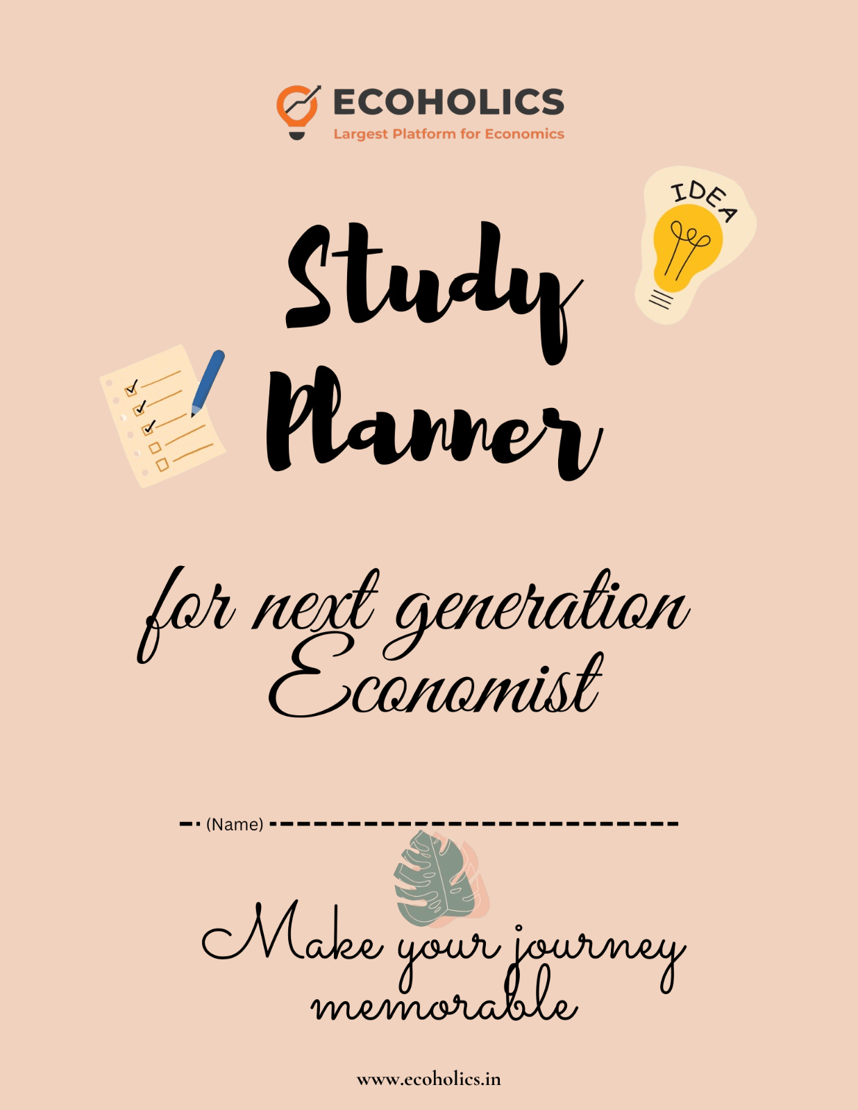 Economics Study Planner – Ecoholics